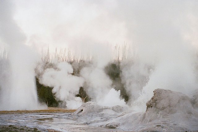 Grotto Fountain, South Grotto Fountain, Rocket and Grotto Geysers, Yellowstone